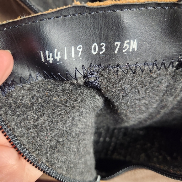 MARTINO brown suede patchwork ankle boots - Picture 8 of 11